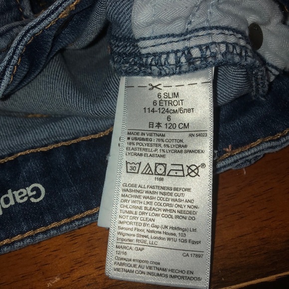 Girls slim boot adjustable waist jeans. - Picture 4 of 4